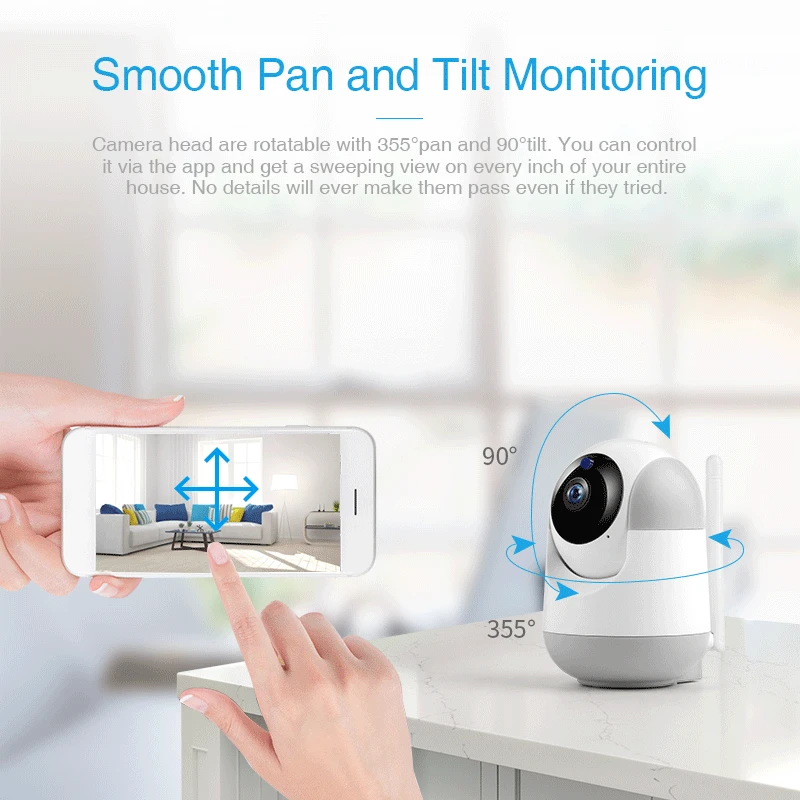 Skup FREDI 1080 P kamera nadzoru inteligentny automatyczne śledzenie chmura IP kamera do domowego systemu alarmowego sieci bezprzewodowej kamera CCTV z obsługą Wi Fi