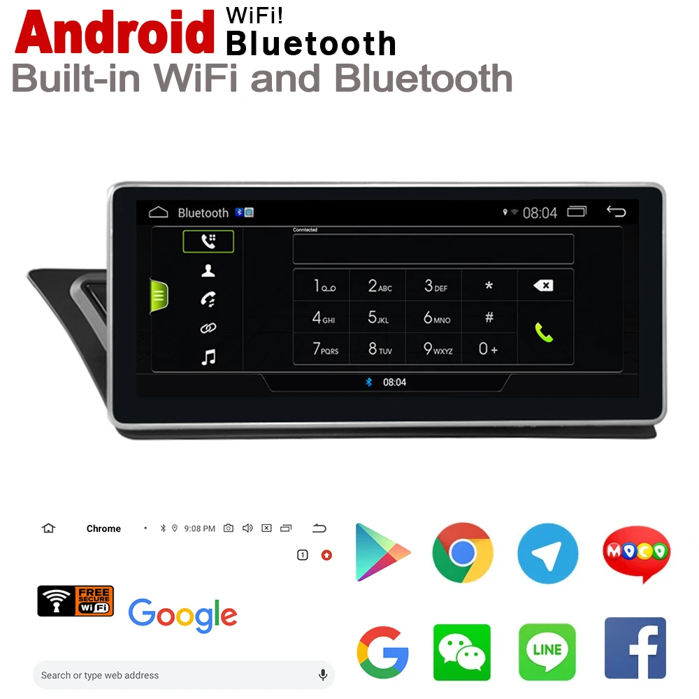 Top Android 7.0 up IPS car dvd player for Audi A5 Q5 8T 8F 8R 2009~2015 MMI original Style Autoradio gps navigation 3
