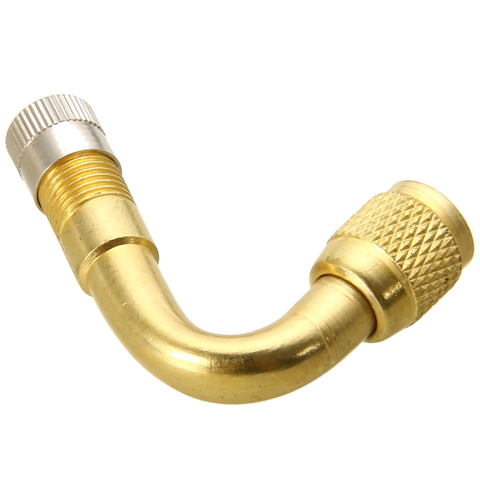 

MAYITR High Quality 2PCS Brass Car Air Tyre Valve Extension Adapter 45 Degree Car Truck Motorcycle Wheel Tire Stem Extender