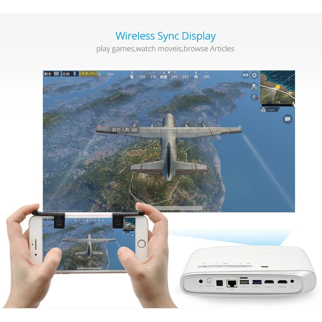 Rigal RD602 DLP Мини 3D проектор 600Ansi 7000 люмен Android WiFi Проектор активный затвор Full HD 1080P