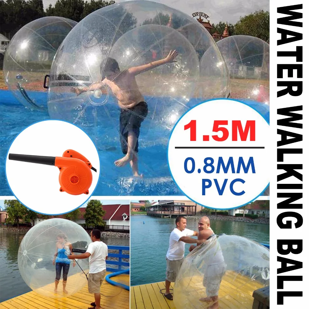 1.5M Walk on Water Walking Ball Roll Inflatable Zorb Ball w/ German