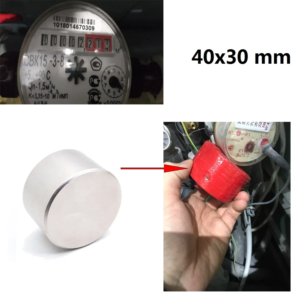 N52 неодимовый магнит 40x30 мм супер сильные магниты 40x30 мм круглый мощный постоянный магнитный редкоземельный NdFeb горячий Галлий металл