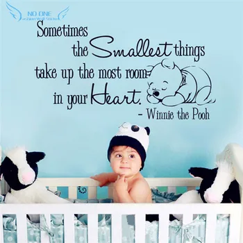 

Winnie the Pooh Decals Qinnie, Quotes Wall Sticker " Sometimes..."Baby Nursery Bedroom Wall Art Decor Fashion Home Decoration