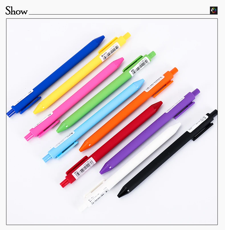 20 Цвета 0.5 мм различных Карамельный цвет баррель Гелевые ручки Kawaii Пластик Шариковая ручка для детей подарок школьные принадлежности