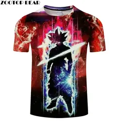 Lightning 3D футболка Гоку футболки Для мужчин футболка Galaxy Tee Аниме Топ, Camiseta для мальчиков хип-хоп Короткие Прямая поставка ZOOTOPBEAR