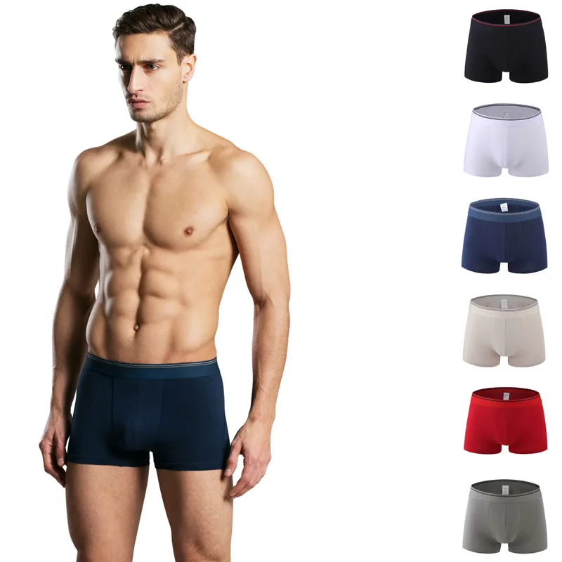 4pcs 2017 Cotton Male Panties New Fashion Sexy Men's Boxers Shorts