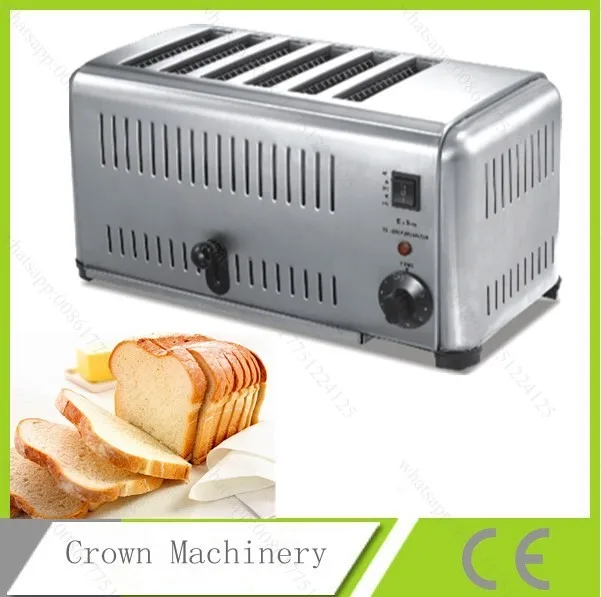 Commercial Stainless Steel 6 slices commercial toaster; toaster makerin Toasters from Home