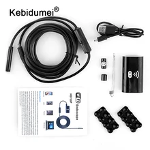 Wifi эндоскоп бороскоп для Android IOS Iphone эндоскоп Мини водонепроницаемая камера 6LED 8 мм жесткий кабель беспроводной USB эндоскоп