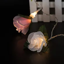 Оптоволоконная Роза струна белый порошок фаза цветок декоративный светильник s 10 светодиодный Светодиодный светильник рекомендуется водонепроницаемый прозрачный кабель