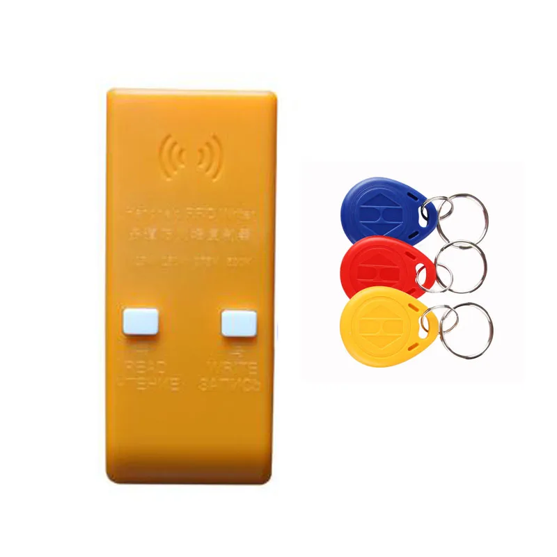 

125Khz RFID Duplicator Cloner Copier Writer+ 2pcs 5300 Writable Tokens Keyfob for Access Control
