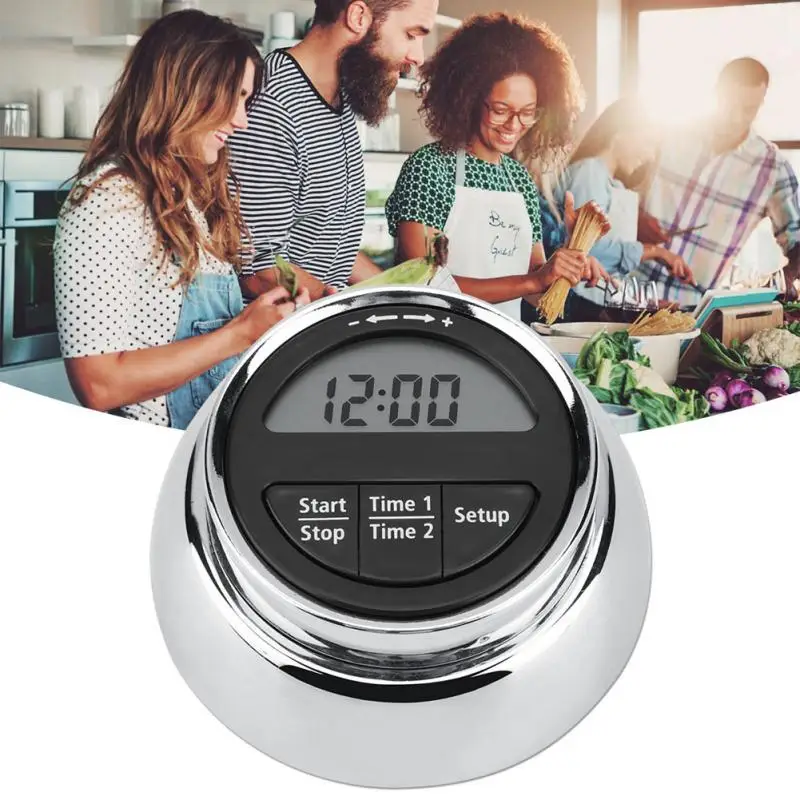 

Magnetic Type Kitchen LCD Digital Kitchen Countdown Timer Alarm Reminder for Cooking Baking Washing