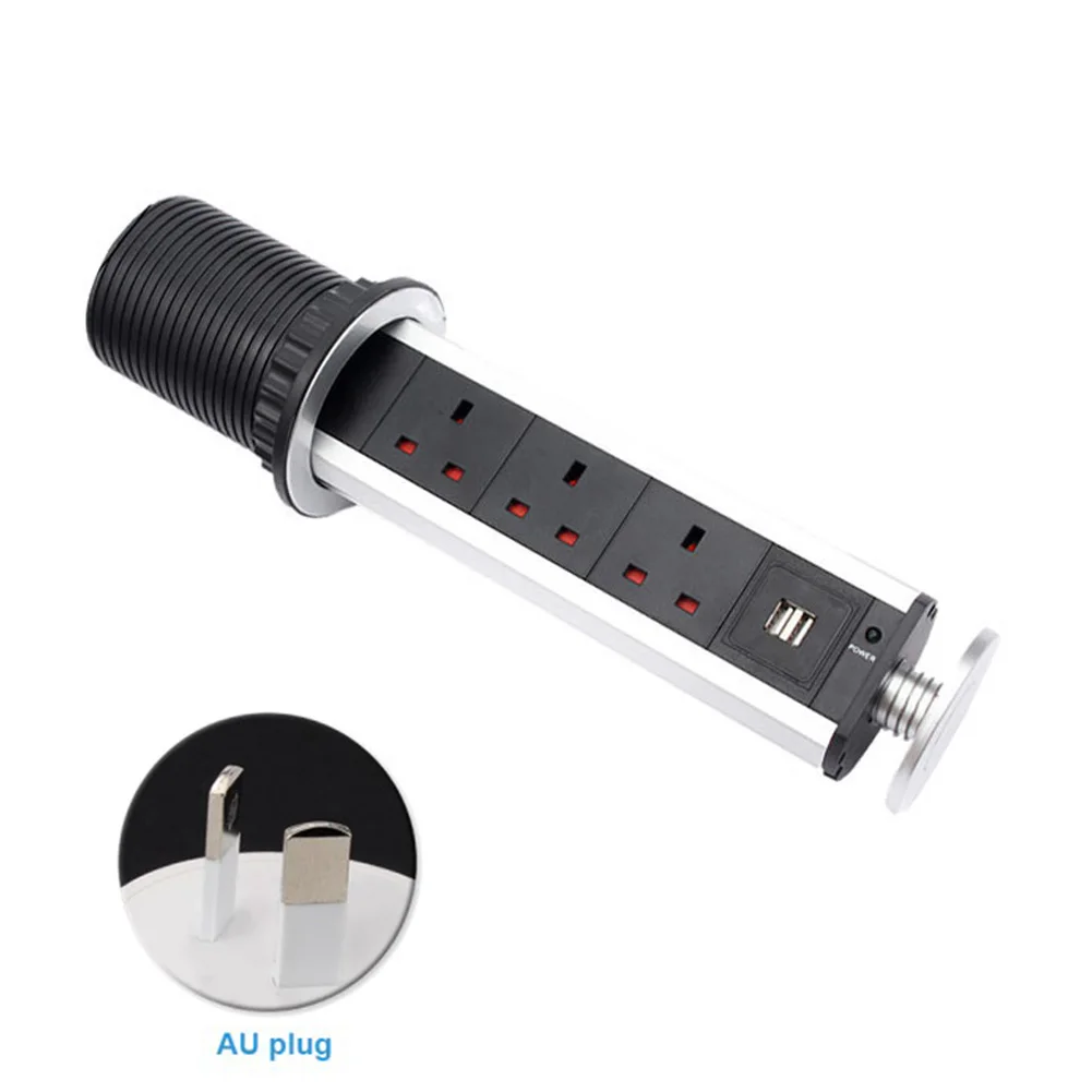 

Plug Pull Countertop Wall Socket Hide Retractable Office Desktop Universal Home Decoration