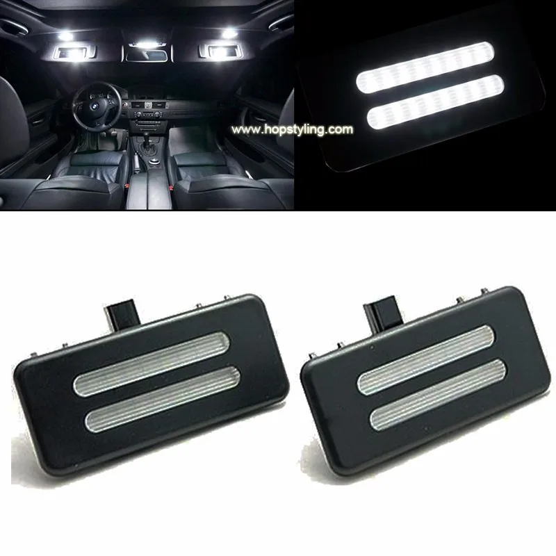 HOPSTYLING 2X светодиодный косметический зеркальный светильник для BMW E60 E61 E90 E91 E92 E70 E71 светодиодный светильник для чтения лампы автомобильные аксессуары для укладки