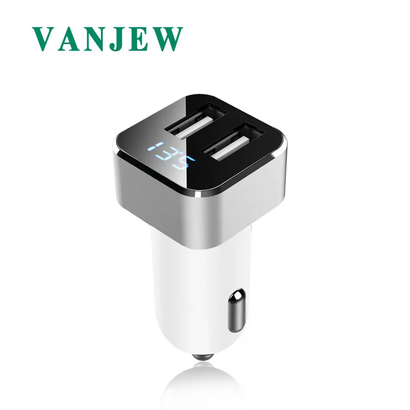 

VANJEW C16 Dual USB Car-charger 3.1A Output Quick Charger Mobile Phone Power Adapter DC 12-24V Car Charger For iPhone Samsung Mi