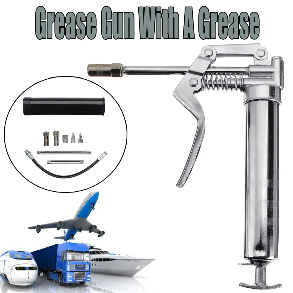 

120cc Pistol Grip One Handed Grease for Gun With Greas Cartridges Greasing Lube Tool