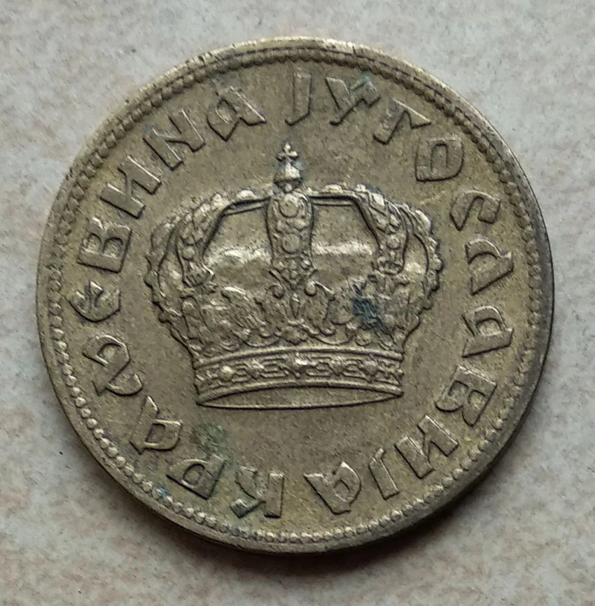 

24mm 2 Dinar Coin 1938 Kingdom of Yugoslavia ,100% Real Genuine Comemorative Coin,Original Collection