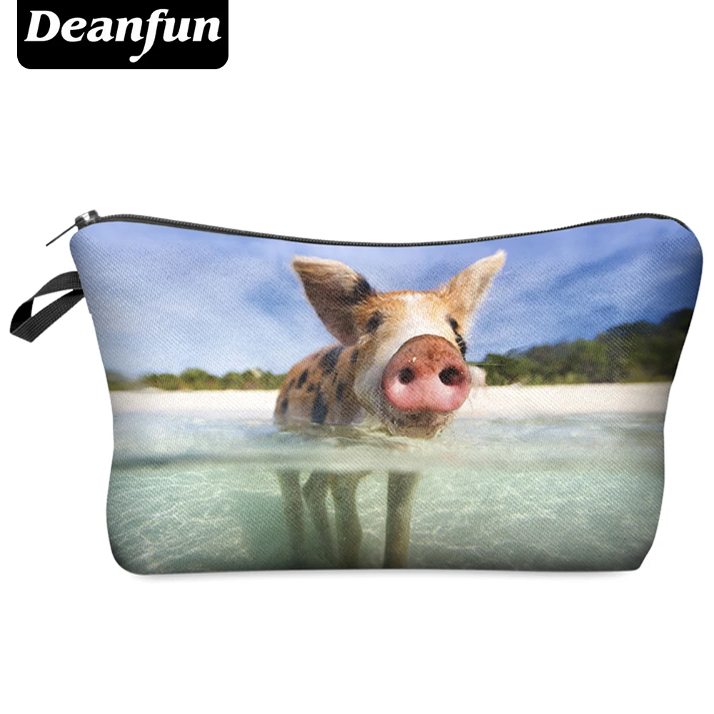 

Deanfun Travel Cosmetic Bag 2016 Hot-selling Women Brand Small Makeup Case 3D Printing Christmas Gift Water Pig BHZB46 #