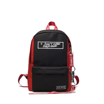 

Backpack Female Men's Hip Hop Backpack Shoulder Casual Bag School Students Large-capacity Schoolbag Harajuku Rucksack