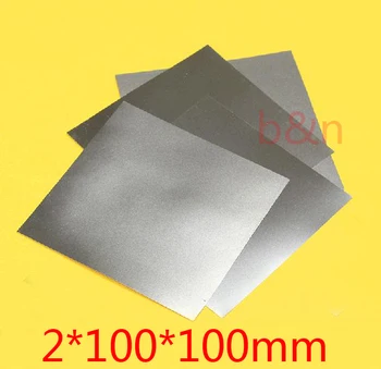 

New 2mm*100*100 2mm thickness titanium Ti plate dynamic sheet TA2 GR2 ti-alloy plate pure tisheets Ti chip board panel