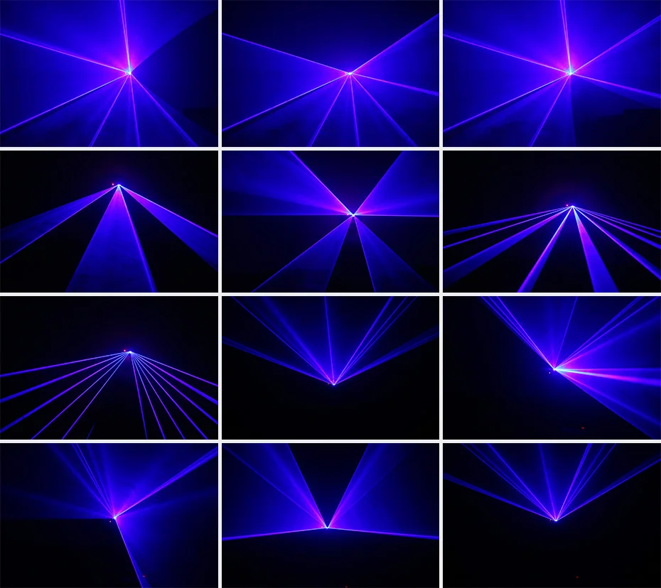 Alienígena DMX512 500 mW azul Proyector láser escáner efecto de iluminación de escenario discoteca fiesta Bar casa Navidad remoto de luz luces - 5