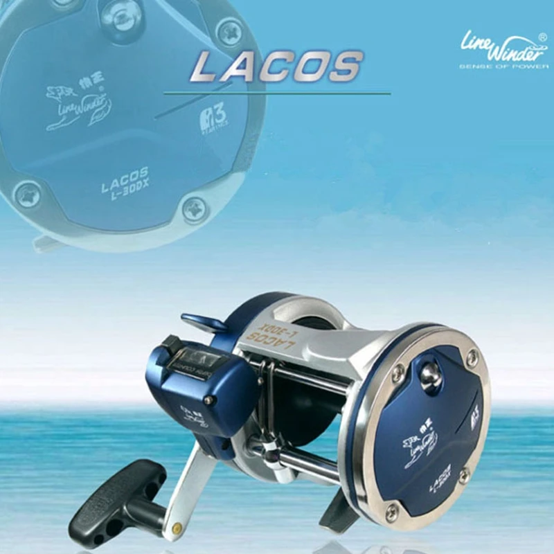 

Line winder jigging trolling boat fishing reel coil Bearing 3bb left right hand counter casting drum reel wheel ratio 5.1:1