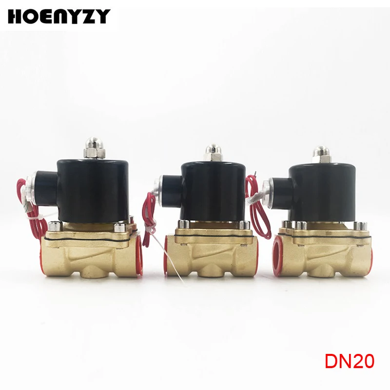 

110V/220V AC 3/4" Normally Closed Electromagnetic Solenoid Valve DN20 N/C 2W200-20 Pneumatic Valve 12V/24V DC for Water Oil Air