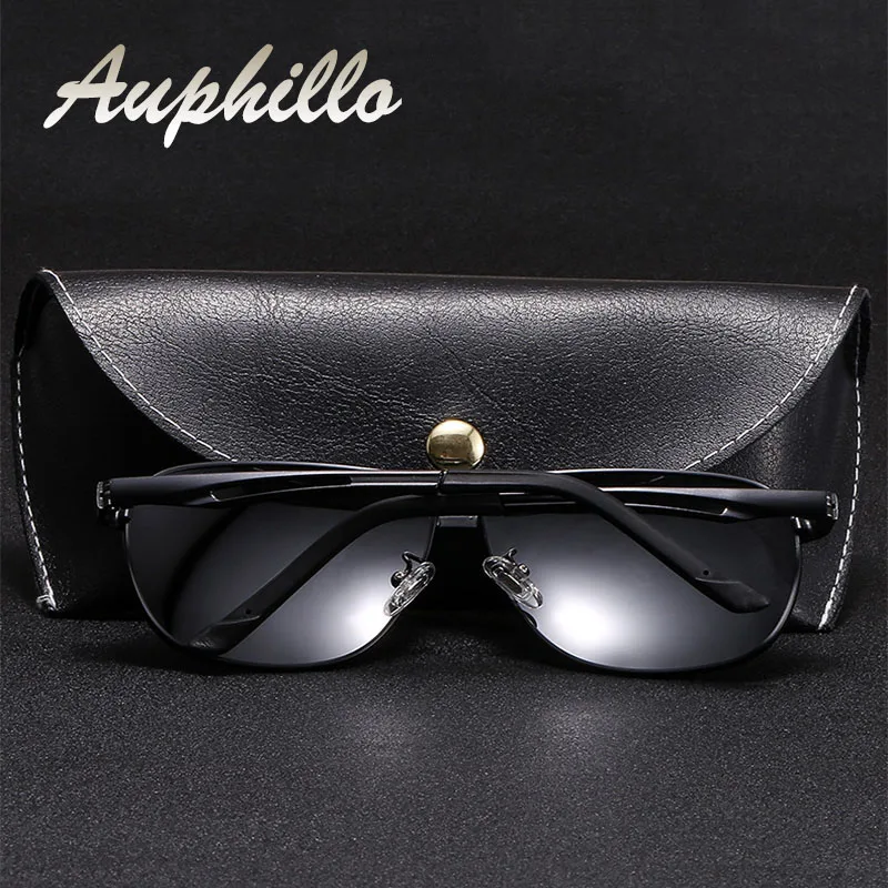 AUPHILLO Superior Quality Sunglasses Polarized Men Photochromic Sunglasses Driver's Driving Glasses Classic Retro Sun glasses
