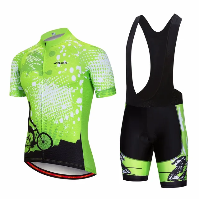Outdoor Sportwear Green Bike Jersey Cycling clothing /Cycling set