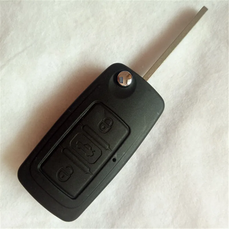

DAKATU 3 Buttons Replacement Flip Folding Remote Key Case Shell For Great Wall C50 Keyless Entry Fob Key Cover