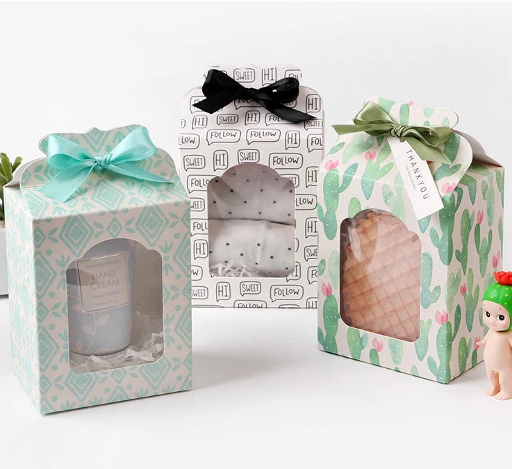 

Gift Paper box with window,Jewelry boxes, chocolate box,cookie box 30pcs/lot