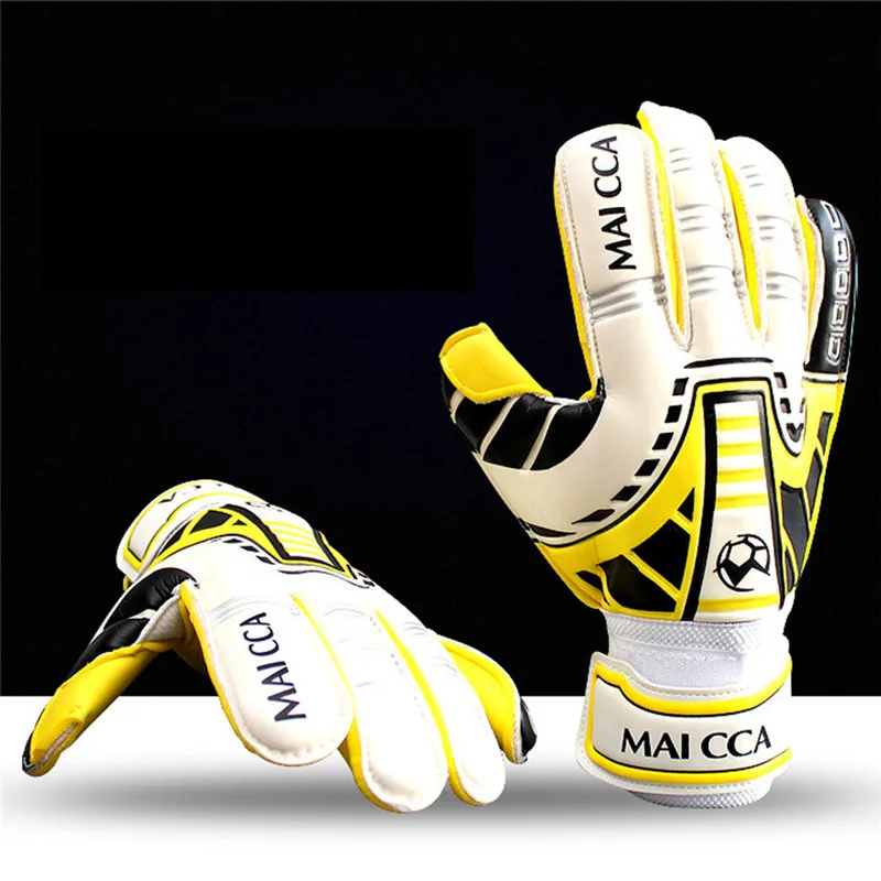 Футбольные мужские Вратарские профессиональные перчатки, мягкие Нескользящие, прочные защитные перчатки, спортивные безопасные перчатки