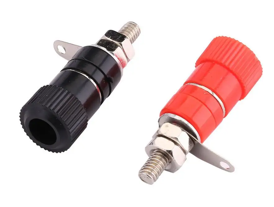 10PCS x Terminal Blocks JS-910B 4mm Amplifier Connector Binding Post Banana Plug Jack Mount | Обустройство дома