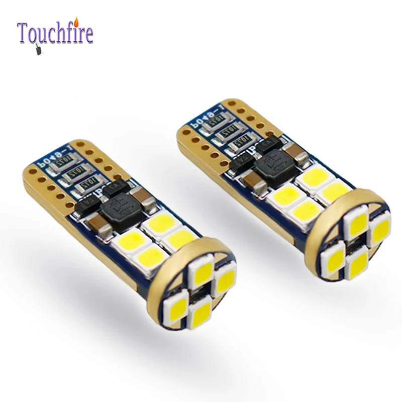 2 шт. Автомобильные светодиодные лампы Canbus T10 W5W 194 168 12 светодиодов 3030SMD
