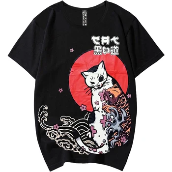 

Free shipping summer men Tees plus size 2XL-4xl 5xl 6xl 7xl 8XL cotton t shirt Casual o-neck collar print cat tshirt hiphop