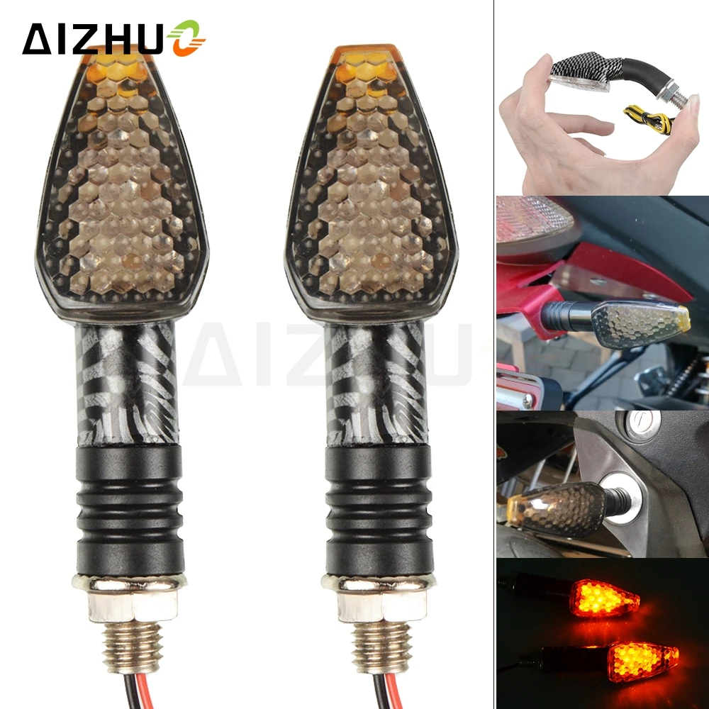

Motorcycle Turn Signal Light 12V LED Indicators Blinker Lamp For HONDA MONKEY 125 VTR 250 XADV 750 RC51 VFR 1200 CB 300 X ADV