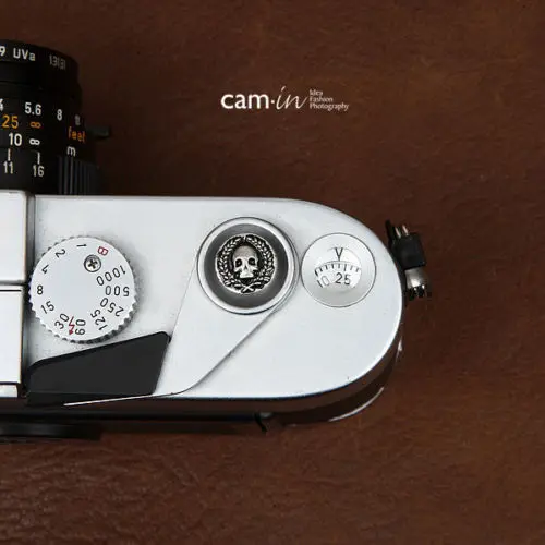 10 мм Cam-из мягкого кнопка спуска затвора для Leica Contax Fujifilm CAM9111 череп