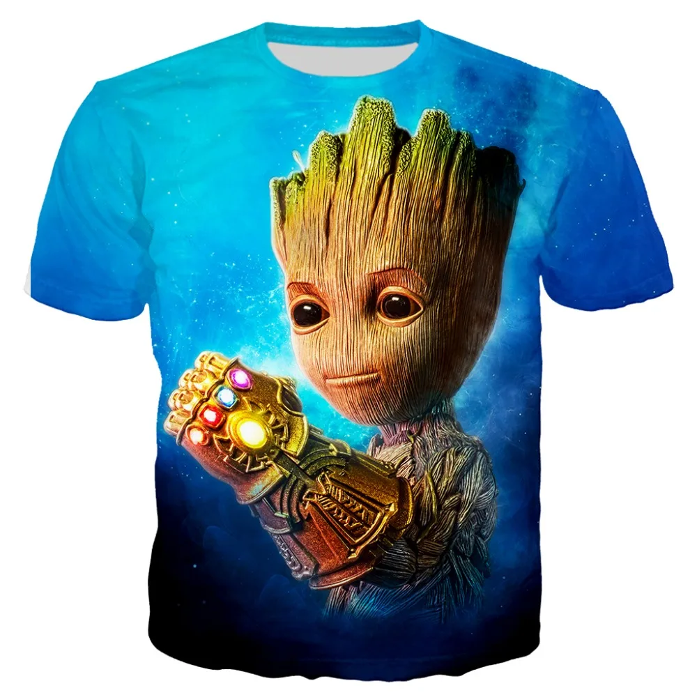 

2019 Summer Avenger T shirt Unisex 3d Print Infinite gloves T-shirt Short Sleeve Marvel Superheroes T-shirts Tees Tops XS-7XL