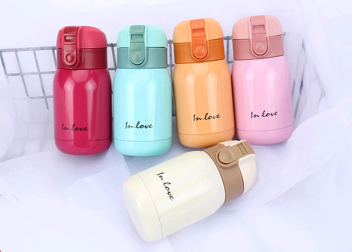 Cute Mini thermos Stainless Steel Vacuum Cup light and portable kids