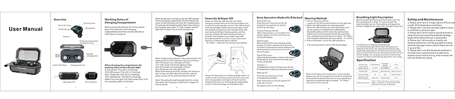 REDANT Ture Беспроводные наушники с микрофоном водонепроницаемые Bluetooth наушники спортивные шумоподавление Гарнитура и зарядная коробка