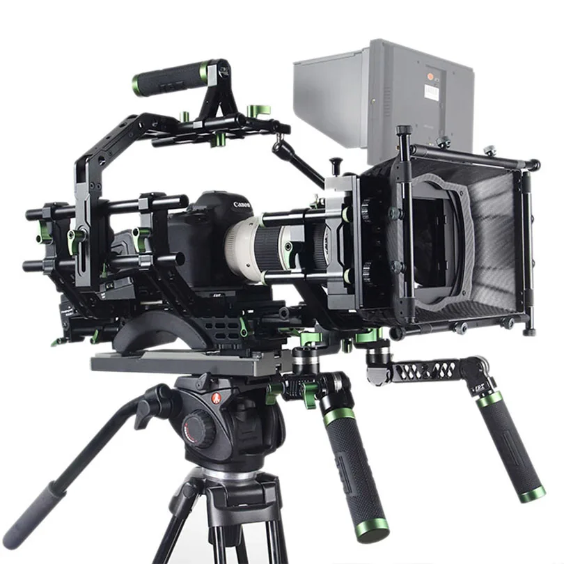 US $1.780.00 Lanparte Complete Camera Rig V2BC With AB Stop Follow Focus Matte Box And Shoulder Support For DSLR Camera Accessories
