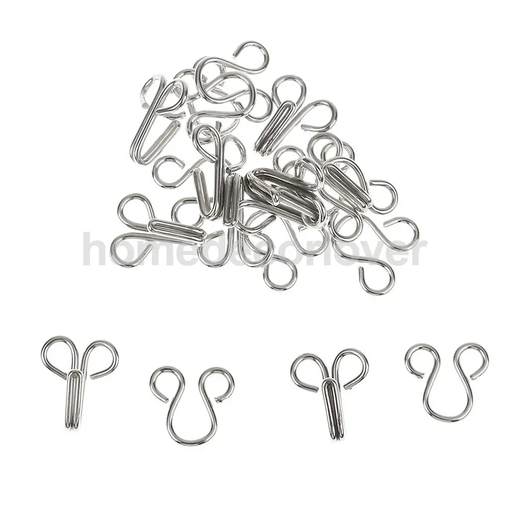 

10 Set Sew-On Hook Eye Closure Clasp Hook Sewing DIY Craft Embellishment #1