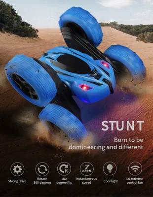 

RC Car 2.4Ghz 4CH Drift RC Car 360 Degree Remote Control Car Off Road Electric Race Double Sided toys for children Gifts
