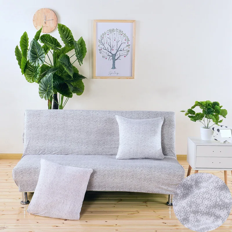 Stripped Pattern Folding Sofa Bed Cover No Armrest All-inclusive Slip-resistant Couch Cover Stretch