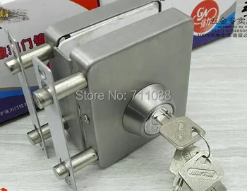 

Dooren 2014 Strong luxury coupe single glass door square opening glass door lock LT6818-1 with copper core key
