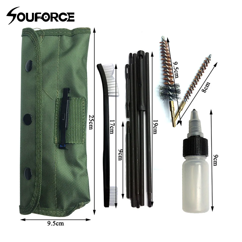 

1 Set Pistol Gun Cleaning for .22 22LR .223 556 Rifle Pistols M16 Gun Cleaner Kit Cleaning Accessories for Hunting