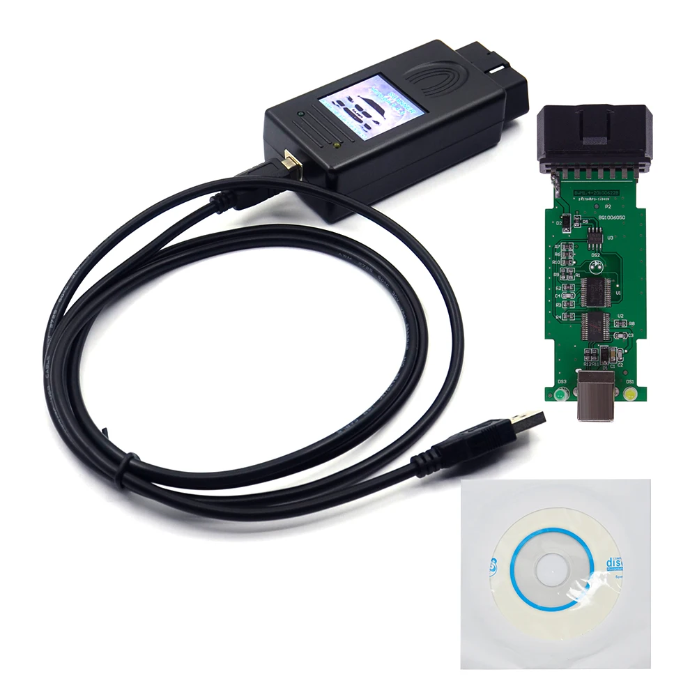 OBD2 Scanner OBD Code Reader System Diagnostic Tool For BMW SCANNER 1.4.0 Diagnostic Scanner OBD2 Code Reader For BMW 1.4 USB Diagnostic Interface Unlock Version A++ Chip