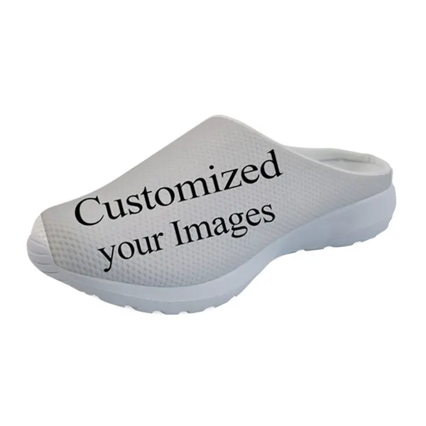 FORUDESIGNS/милые Брендовые женские тапочки с Мопсом Goofy; легкие домашние тапочки из сетчатого материала без застежки; женские сандалии; Повседневная водонепроницаемая обувь - Цвет: custom CA