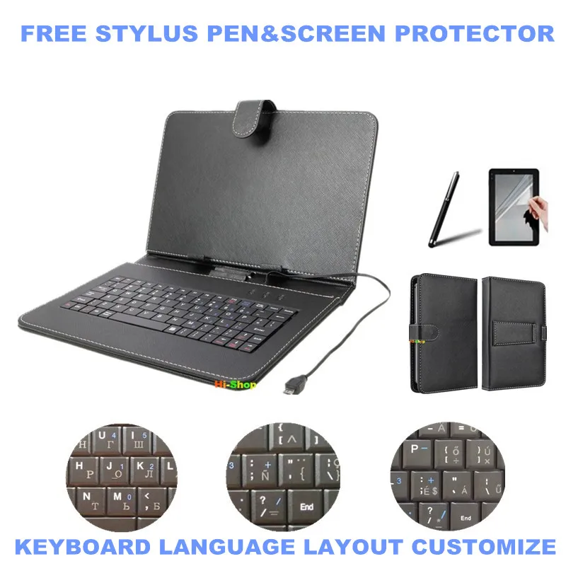 3 IN 1 Stylus+Film+Keyboard for Iconbit NetTAB SKY 3G QUAD