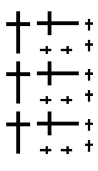 

Waterproof Temporary Tattoos 10.5*6cm Sexy small cross tatoo on finger Water Transfer fake flash tattoo for man woman kid