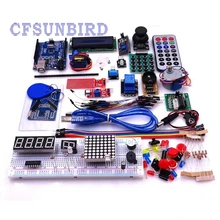 UNO R3 комплект Модернизированный вариант Starter Kit RFID узнать люкс ЖК-дисплей 1602 для Arduino комплект